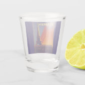 Paris France Throw Pillow Schnapsglas (Rückseite)