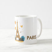 Paris France Travel Kaffeetasse (VorderseiteRechts)