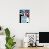 Paris, France travel poster (Heimbüro)