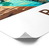 Paris France Travel Print Poster (Ecke)