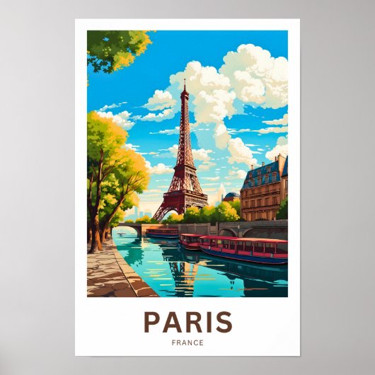 Paris France Travel Print Poster (Vorne)