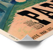 Paris France Vintage Travel Poster 1937 (Ecke)