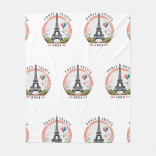 Paris Frankreich 2024 Fleece Blankets, Eiffelturm
