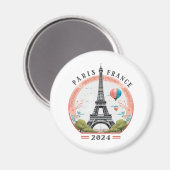 Paris Frankreich 2024 Fleece Blankets, Eiffelturm Magnet (Vorderseite/Rückseite)