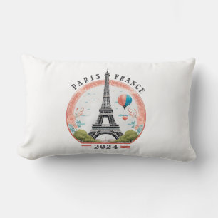 Paris Frankreich 2024 Lumbar Pillows, Eiffelturm Lendenkissen