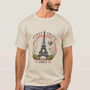 Paris Frankreich 2024 Männer-T - Shirt, Paris Fran T-Shirt