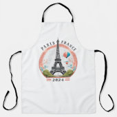 Paris Frankreich 2024 Schürze, Eiffelturm Schürze (Vorderseite)