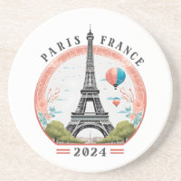 Paris Frankreich 2024 Untersetzer, Eiffelturm