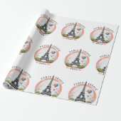 Paris Frankreich 2024 Wrapping Papers, Eiffelturm Geschenkpapier (Ungerollt)
