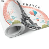 Paris Frankreich 2024 Wrapping Papers, Eiffelturm Geschenkpapier (Rolleneckpunkt)
