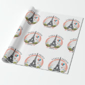 Paris Frankreich 2024 Wrapping Papers, Eiffelturm Geschenkpapier (Ungerollt)