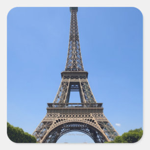 Paris, Frankreich 3 Quadratischer Aufkleber