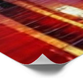 Paris Frankreich Abstrakt im Regen arbeiten Poster (Ecke)