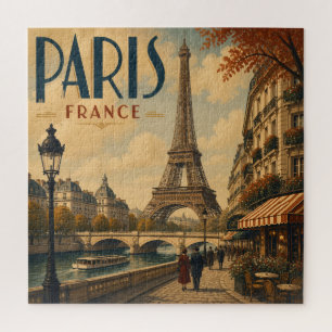 Paris Frankreich Antik Vintage Reise Puzzle