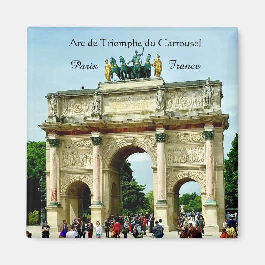 Paris Frankreich - Arc de Triomphe du Carrousel Magnet (Vorne)