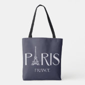 "Paris - Frankreich - Ausflug-Eiffel" Tasche (Rückseite)