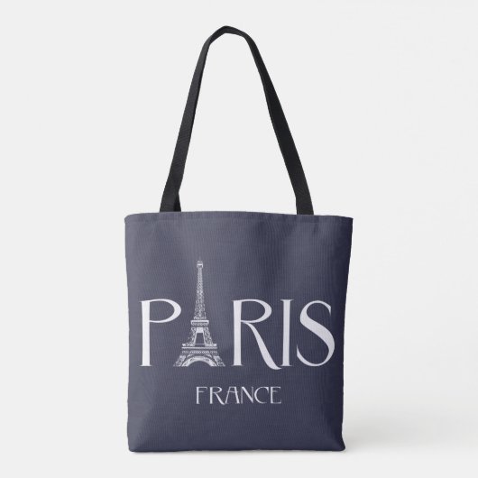 "Paris - Frankreich - Ausflug-Eiffel" Tasche (Rückseite)
