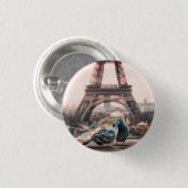 Paris, Frankreich Button (Vorne & Hinten)