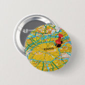 Paris, Frankreich Button (Vorne & Hinten)