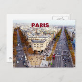 Paris-Frankreich-Champs-Elysees (St.K. Postkarte (Vorne/Hinten)