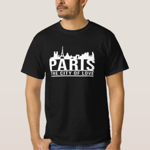 Paris Frankreich City City City City Skyline Funny T-Shirt