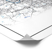 Paris Frankreich City Map Travel Simple Poster (Ecke)