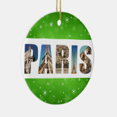 Paris Frankreich City Reisen Fotos Weihnachten Keramik Ornament (Rechts)