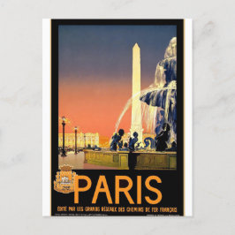 Paris Frankreich City Vintage Reisen Postkarte