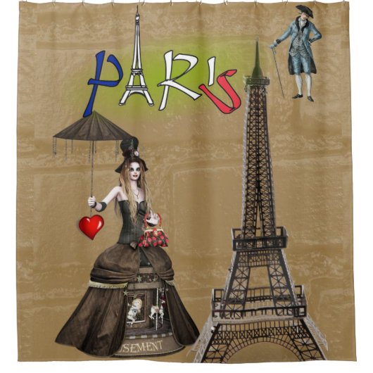 Paris Frankreich, Duschvorhang (Vorderseite)
