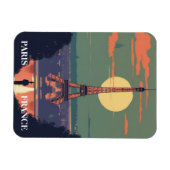 Paris Frankreich Eiffel Tower Art Magnet (Horizontal)
