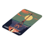 Paris Frankreich Eiffel Tower Art Magnet (Linke Seite)