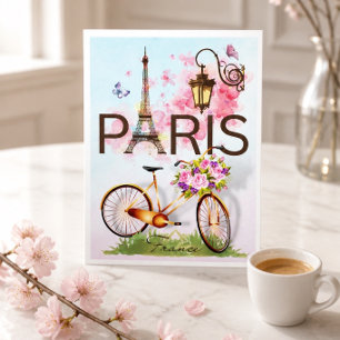 Paris Frankreich Eiffel Tower Bicycle Lamp geklapp
