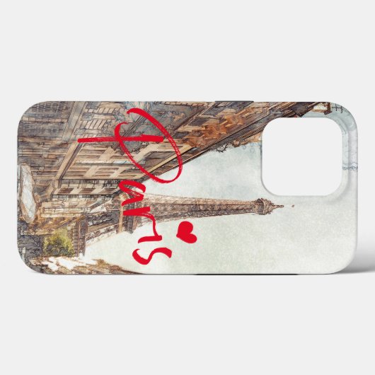 Paris Frankreich Eiffel Tower Case-Mate iPhone 13  Case-Mate iPhone Hülle (Rückseite (Horizontal))