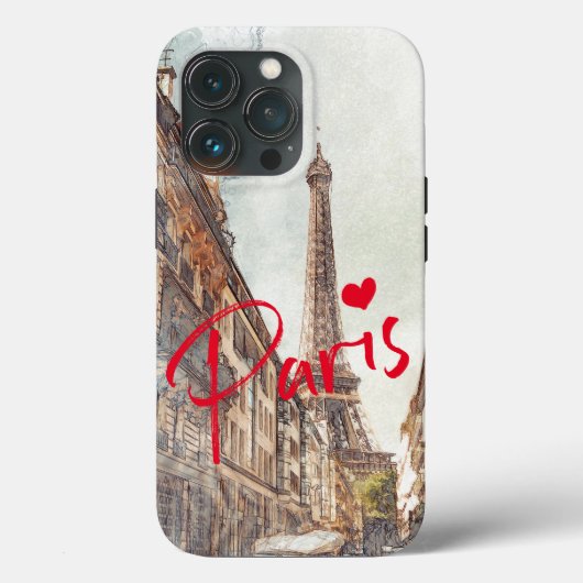 Paris Frankreich Eiffel Tower Case-Mate iPhone 13 Hülle (Rückseite)