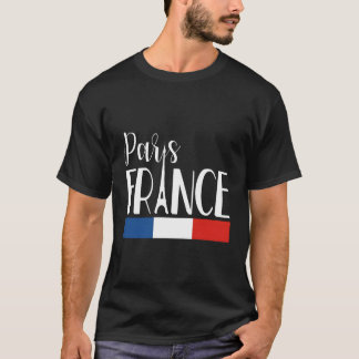 Paris Frankreich Eiffel Tower Flag Europa Französi T-Shirt