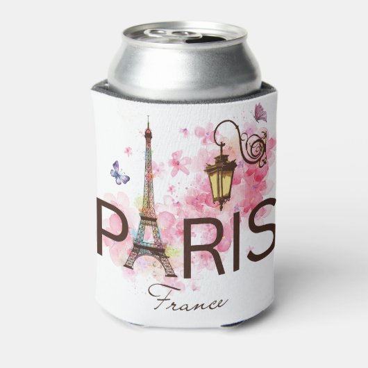 Paris Frankreich Eiffel Tower & Lamp Dosenkühler (Kanne Rückseite)