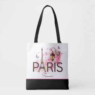 Paris Frankreich Eiffel Tower & Lamp Tasche