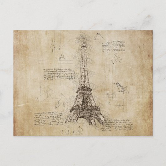 Paris Frankreich - Eiffel Tower Postkarte (Vorderseite)