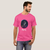 Paris Frankreich Eiffel Tower Stilvoll Modernes Re T-Shirt (Vorne ganz)