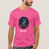Paris Frankreich Eiffel Tower Stilvoll Modernes Re T-Shirt (Vorderseite)