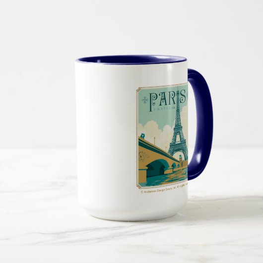 Paris Frankreich - Eiffel Tower Tasse (VorderseiteRechts)