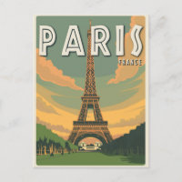 Paris Frankreich Eiffel Tower Vintage Travel