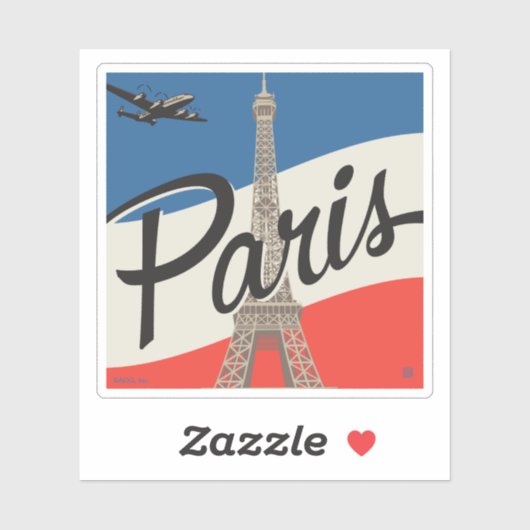 Paris Frankreich | Eiffelturm Aufkleber (Blatt)