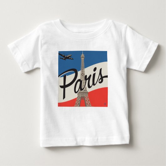 Paris Frankreich | Eiffelturm Baby T-shirt (Vorderseite)