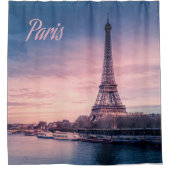 Paris-Frankreich-Eiffelturm Duschvorhang (Vorderseite)