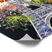 Paris, Frankreich, Eiffelturm, Fluggesellschaft, V Poster (Ecke)