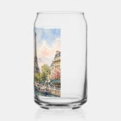 Paris Frankreich Eiffelturm Fluss Seine Dosenglas (Links)