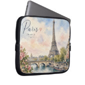 Paris Frankreich Eiffelturm Fluss Seine  Laptopschutzhülle (Vorne Rechts)
