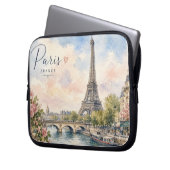 Paris Frankreich Eiffelturm Fluss Seine  Laptopschutzhülle (Vorderseite Links)