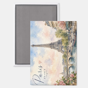 Paris Frankreich Eiffelturm Fluss Seine Magnet